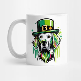 Vibrant Pudelpointer Celebrates Saint Patrick's Day Mug